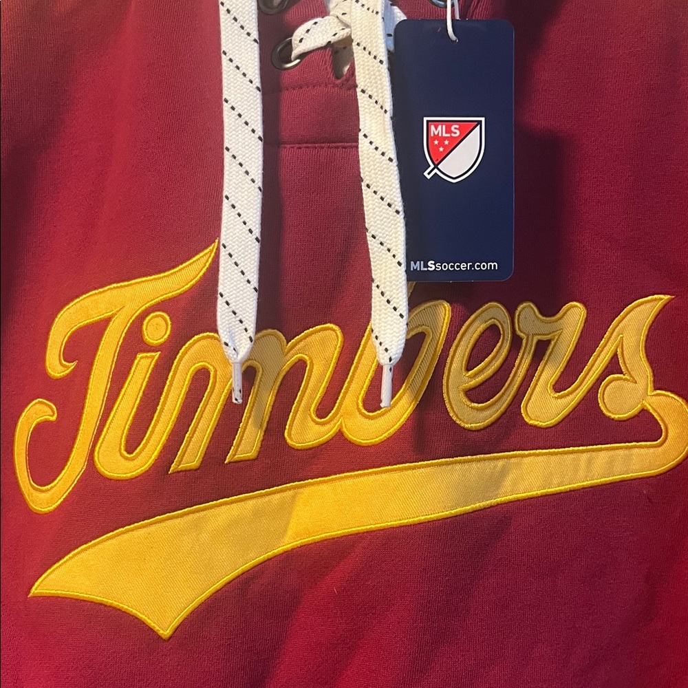 NWT Portland Timbers authentic MLS Hockey Style Hoodie (Medium) - Picture 5 of 7